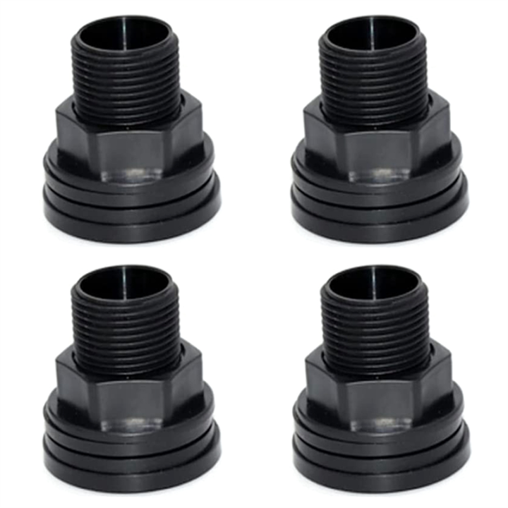 PVC Bulkhead Fitting Water Tank Connector for Rain Barrels Aquariums