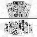 Anime Manga Posters Bigger Than A4 One Piece Naruto And Many More Monkey D Luffy Strawhat Crew Manga Panel Background Poster Set Of 10 For Decor And Gift. 