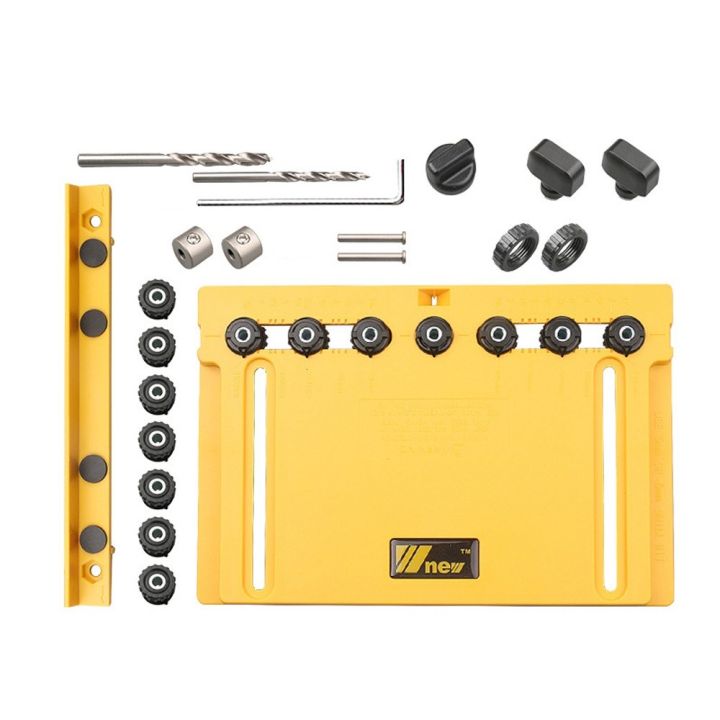Hardware Jig Template Tool Adjustable Dowel Drilling Guide Woodworking Punch Locator for
