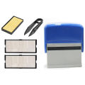 Self Inking Stamp Set Custom Personalised DIY Business Name Number Address Printing Rubber Stamp with Tweezers Kit. 