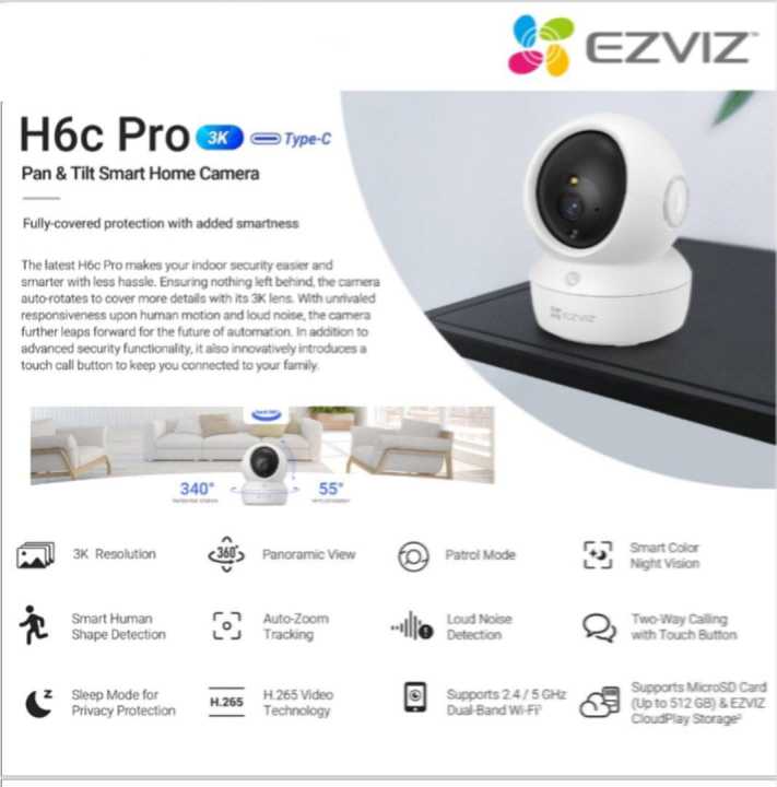 Ezviz%203K%20H6C%20Pro%205MP%20Indoor%20Color%20Night%20Vision,2.4/5GHz%20Dual%20Band%20Wifi/Wired%20With%20SD%20Card%20Supported%20CCTV%20Camera(SD%20Card%20Not%20Included)%20-%20Image%202