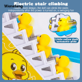 Wenefang Tiktok Electric Duck Track Slide Toys Climbing Stairs DIY Rail Racing Music Educational Toy Kids Children Gift Funny Duck Toy 鸭子爬楼梯玩具 | Cute Baby. 