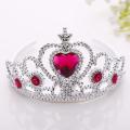 Children Pink Jeweled Plastic Hairband Style Princess Tiara Crown. 
