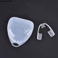1 Pc Dental Mouth Guard Stop Teeth Grinding Bruxism Eliminate Clenching Sleep Aid Prevent Molar Braces Tool Silicone With Box. 