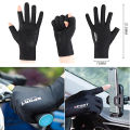 Bizzy 1 Pair Breathable Ice Silk Non-Slip Anti-Uv Outdoor Sports Rider Gloves. 