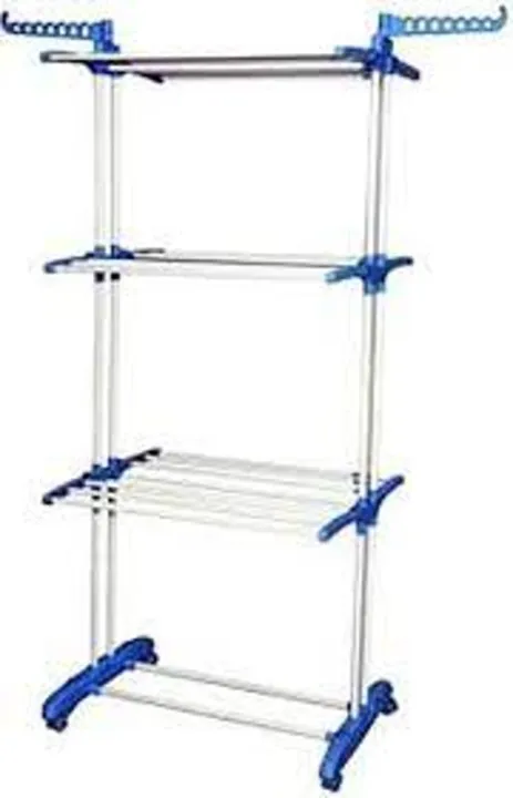 Carbon%20Steel,%20Plastic%20Floor%20Cloth%20Dryer%20Stand%20-%20Image%202