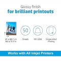 Oddy 180 GSM A4 Size Glossy Photo Paper. 