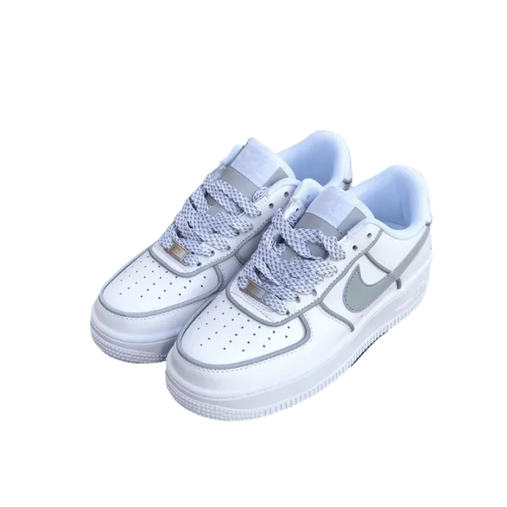 Unisex%20Reflective%20White%20Color%20AF1%20Sneakers%20-%20Image%202