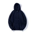 Navy Blue Hooded Streetwear Hip Hop Hoodie For Men By Nepster. 