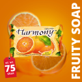 Harmony Fruity Soap Bar with Natural Orange Extract (75g) (Multipack). 