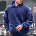 Men's Winter Heavy Fur Warm Hoodie. 