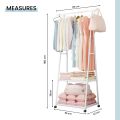 Multifunction Clothes Triangle Coat Rack Removable Bedroom Rack With Wheels | Metal Multpurpose Clothes Rack. 