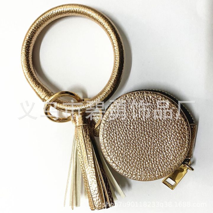 %E3%80%90Mega%20Sale%E3%80%91PU%20Bracelet%20Keychain%20Apple%20Bluetooth%20Headphone%20Leather%20Women's%20Mirror%20Cosmetic%20Bag%20Bracelet%20Key%20Chain%20New%20-%20Image%203