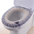 Warm Toilet Seat Cover Mat Bathroom Toilet Pad Cushion with Handle Thicker Soft Washable - Toilet Sheet Cover |. 