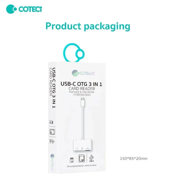 COTECI%20USB-C%20OTG%203%20in%201%20SD%20Card%20Reader%20Micro%20sd/TF%20Card%20Reader%20Adapter%20-%20Image%202