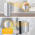 JAERBEE 3Pack Door Reinforcement Lock,Aluminium Alloy U Door Reinforcement Lock 3Inch Security Door Lock Home Proof Door Stopper. 