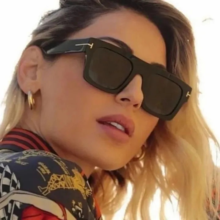 Tomford%2022011%20Korean%20Trendy%20Classic%20Unique%20Design%20Viral%20Tiktok%20Flat%20Black%20Fullrim%20Square%20Sunglasses%20For%20Unisex%20-%20Image%203