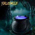 Halloween Witch Pot Smoke Machine Fog Maker Water Fountain Fogger Color Changing Fog Machine Prop Decor UK Plug. 