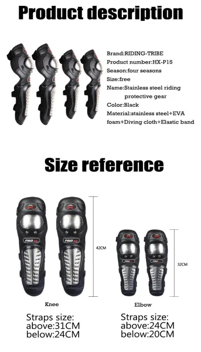 Pro-X%20Pro%20X%20Motorcycle%20Bike%20Long%20Knee%20Pad%20Elbow%20Guard,%20Stainless%20Steel%20Riding%20Protective%20Gear,%20Protection%20Armor%20-%20Image%206