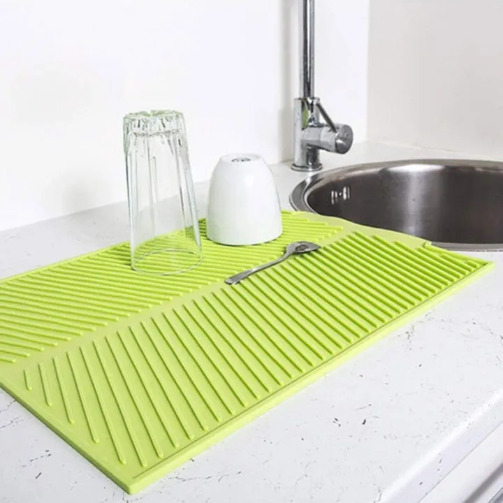 Drain%20Rack%20Silicone%20Dish%20Drainer%20Tray%20Large%20Sink%20Drying%20Rack%20Worktop%20Organizer%20Drying%20Rack%20for%20Dishes%20Tableware%20Green%20-%20Image%206