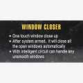 Window Closer System For 4 Window. 