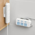 Self-Adhesive Punch-Free Base Holders, Self-Adhesive Socket Holder, Fixer, Wall Mount, Socket Strip Holder, Socket Holder for WiFi Router, Socket. 