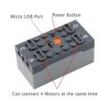 2.4G 8-Channel Speed Remote Control for MOC Power Functions APP Programming Lithium Battery Box Compatible With Legoed. 