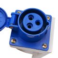 Generic 32amp 3 Pin Industrial Socket 220-250V Weatherproof IP44 2P+E 3Phase 32A. 