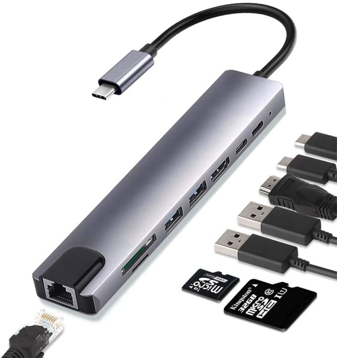 USB%20C%20Hub%20Type%20C%20Hub%20Adapter%208%20In%201%20With%20Ethernet%204K%20HDMI%20USB%203.02%2087W%20PD%20USB-C%20Data%20Port%20And%20SD%20TF%20Docking%20Station%20-%20Image%207