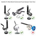 Spray Valve Repair Kit for All Commercial Faucet Sink Dish Sprayer Valve Bumper and Screw Repair Kit. 