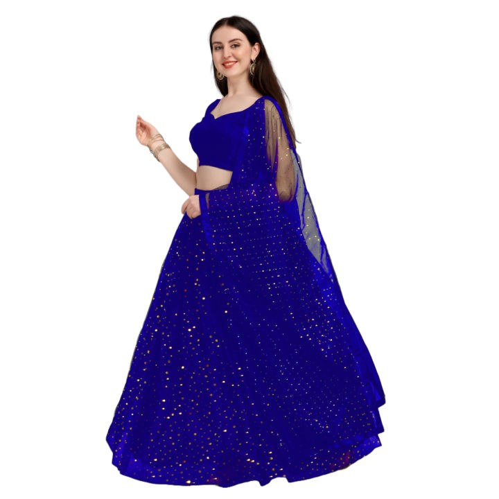 Self Design Semi Stitched Lehenga Choli For Women