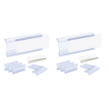 Wire Shelf Label Holders, 60 Pack Plastic Wire Shelf Label Clips with Label Paper Removable Wire Rack Label Holder. 