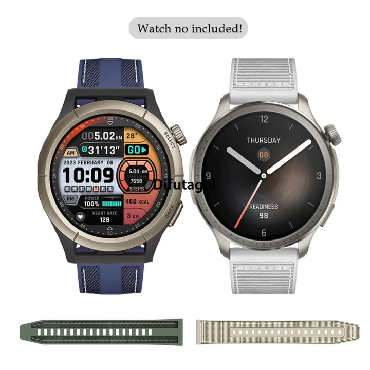 Difutagui%20New%20goods%2047mm/Bs/GTR%203%202%202azfit%20strap%20for%20Amtah%20Prt%20CheeAmazfi%2022mm%20Nylon%20Fifty%20percent%20discount%20Braided%20Strap%20for%20o/Balance%20breathable%20wrist%20Bip5/Stratosip%205%20Unity%20-%20Image%202