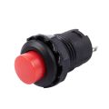 10 x With Momentary Round Head Panel Mount SPST 2 Pin Push Button Switch. 