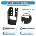 Concealed Joist Hanger 4PCS,2InX4In Outdoor Concealed-Flange Light Joist Bracket, Q235B Steel Powder-Coated Joist Hanger Easy to Use. 