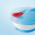 Mumlove Baby Suction Bowl & Temperature-Sensing Spoon Set – BPA-Free, Anti-Fall Toddler Training Bowl | Non-Toxic, Eco-Friendly Feeding Dinnerware. 