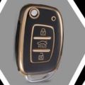 Car Key Cover For Hyundai Aura/Creta/Grand I-10 Nios/I-20(2021)/I-20 Active/Elite i20/Xcent 2019+. 