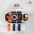 Purple Ultra Smart Watch  1.91"Display|BT Calling| IP67 Water Resistance. 