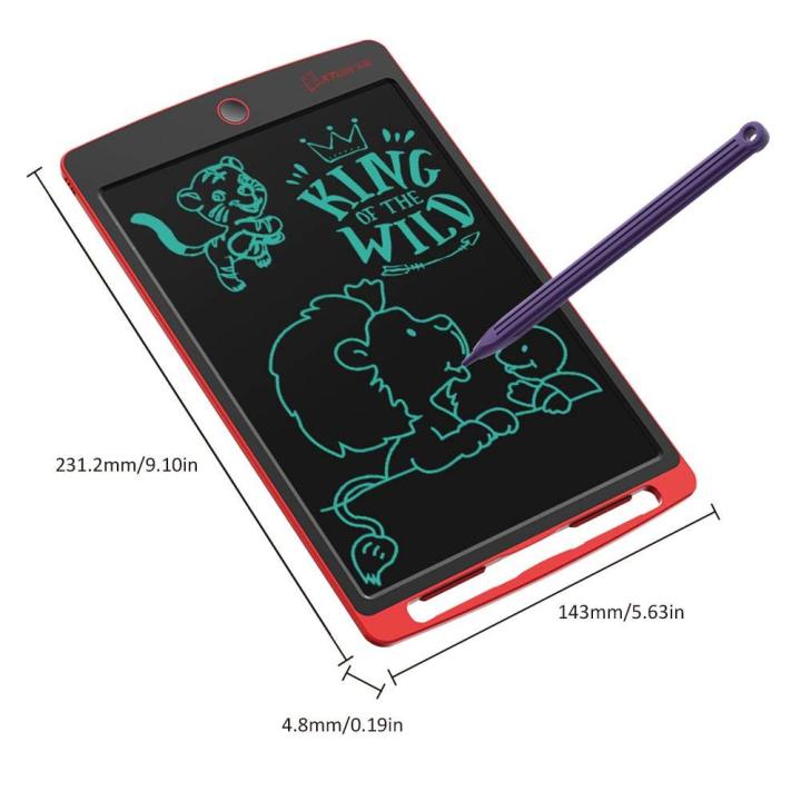 Lcd Writing Tab 8.5 Inch Electronic Writing Drawing Doodle Board Handwriting Paper Drawing Draft Pad With Smart Stylus And Lock Button For Kids And Adults