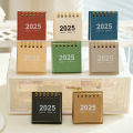 2025 Desk Calendar Mini Spiral Calendar Books Kawaii To Do List Daily Monthly Yearly Planner Time Manegement Desk Decorations. 