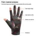 1 pair  Unisex Thin Cycling Equipment Outdoor Mitten Driving Sun Protection Gloves Sunscreen Gloves. 