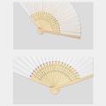 8Pcs DIY Paper Folding Fan Bamboo Hand Held Fan Blank for Kids Drawing Handheld Paper Fan Handheld Folded Fan. 