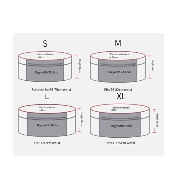 Unisex%20Running%20Belt%20Travel%20Money%20Belt%20Fashion%20Waist%20Packs%20Fanny%20Pack%20for%20Women%20Fits%20All%20Size%20Phone,%20Passport,%20and%20More%20Black%20-%20Image%202