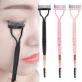 Eyelash Separator Metal Teeth Foldable Eyelash Curler Beauty Makeup Stainless Eyelash Brush Comb Mascara Curl Makeup Tool. 