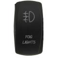 LASER ETCHED ROCKER SWITCH DUAL BACKLIGHT LED LIGHT BAR FOG WORK LIGHT BLUE [Fog Light]. 