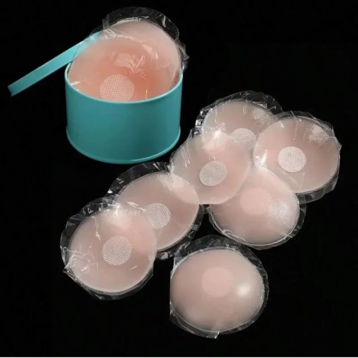 6Pair Reusable Silicone Nipple Covers With Box for Women - Invisible Bra Pads for Comfortable and Versatile Dressing