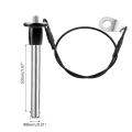NCANRUI Stainless Steel Quick Release Pin 8mm Diameter Ball Locking Pin with Push Button Lanyard Cable Usable Length 50mm. 