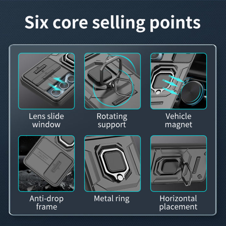 Lereach%20For%20Realme%20C65%204G%20Mobile%20Phone%20Case%20TPU+PC%20Hard%20Ring%20Car%20Ring%20Bracket%20Shockproof%20Back%20Cover%20Camera%20Protection%20-%20Image%203