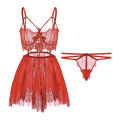 Fancyra Women Sexy Lingerie Lace Babydoll Mesh Nightwear Chemise Nighty. 