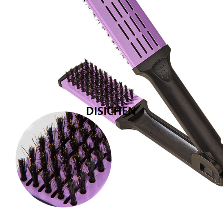 DISICHEN%201pcs%20Splint%20V-shaped%20Flat%20Comb%20Salon%20Boar%20Bristle%20Hair%20Brush%20Detangle%20Comb%20for%20Hair%20Styling%20Fluffy%20Anti-Static%20Home%20Barber%20Tools%20Affordable%20-%20Image%205